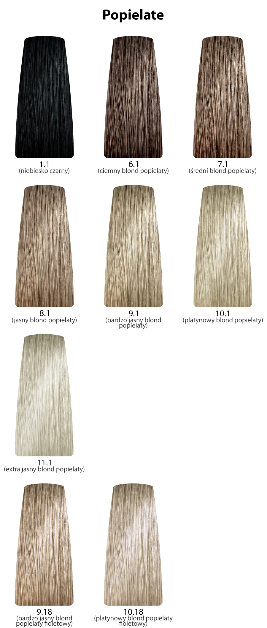 Dusy Professional Color Creations Farba do włosów z proteinami jedwabiu - kolekcja popielata fioletowa i niebieska