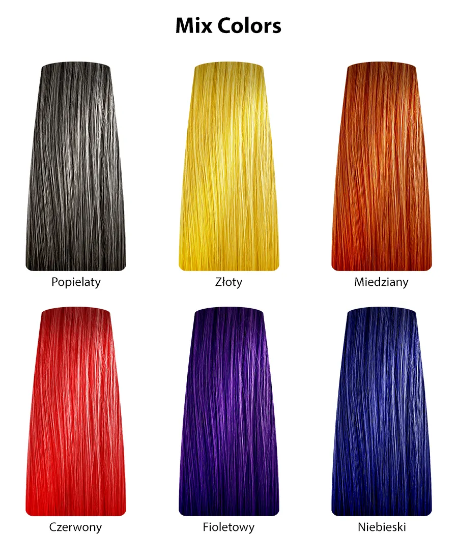 Dusy Professional Color Creations Farba do włosów z proteinami jedwabiu - kolekcja mixy kolorów