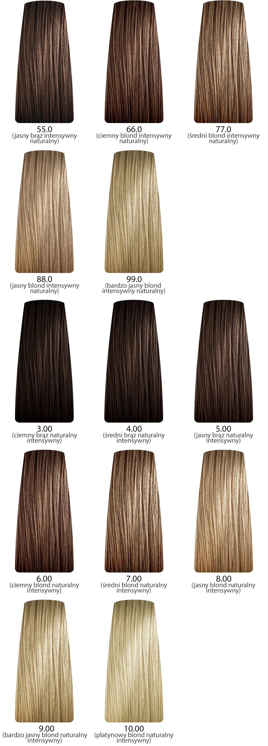 Dusy Professional Color Creations Farba do włosów z proteinami jedwabiu - kolekcja natural 2