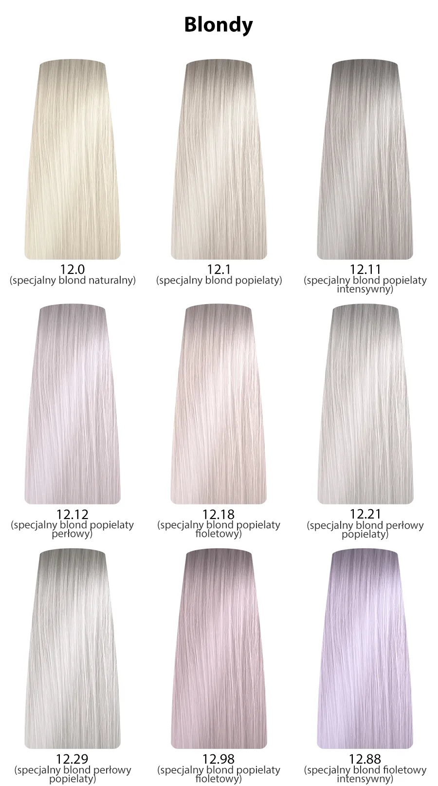 Dusy Professional Color Creations Farba do włosów z proteinami jedwabiu - kolekcja blondy specjalne