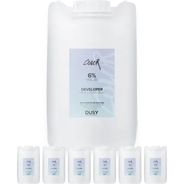 Dusy Professional Color Developer Creme Oxydant do farb 1,9%, 3%, 4%, 6%, 9%, 12% 5000ml