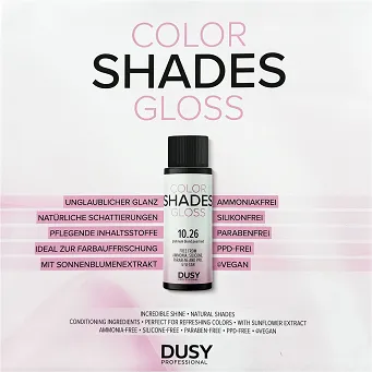 Dusy Professional Color Shades Gloss Paleta kolorów