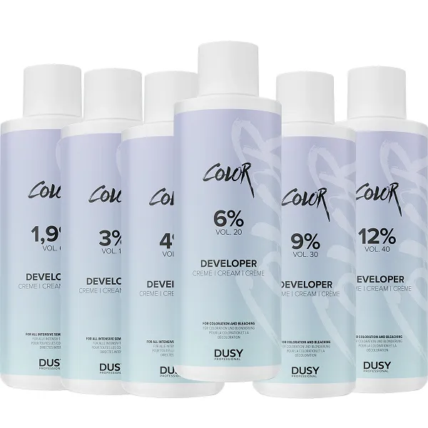 Dusy Professional Color Developer Creme Oxydant do farb 1,9%, 3%, 4%, 6%, 9%, 12% 1000ml