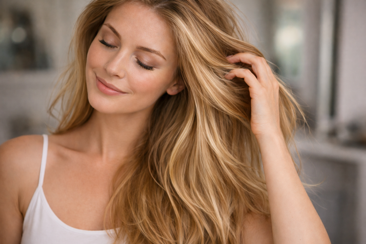 Włosy blond